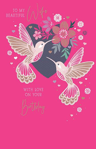 Picture of TO MY BEAUTIFUL WIFE BIRTHDAY CARD